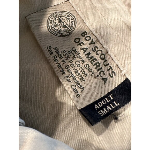 Official Boy Scouts Of America  Mens  Shirt Size Small patches sew to it - Picture 5 of 8